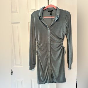 Long sleeved open side dress
